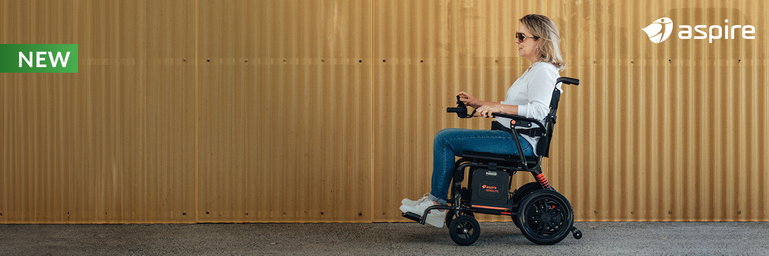Aspire Aerolite Carbon Fibre Power Wheelchair