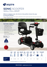 Aspire Sonic Mobility Scooter Flyer