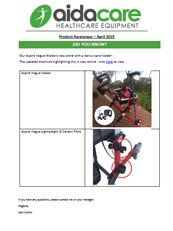 PAB - Aspire Vogue Walker - Cane Holder